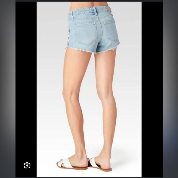 NWT Paige Denim ‘Keira Shorts in Mayan Piecing’ - Picture 3 of 13